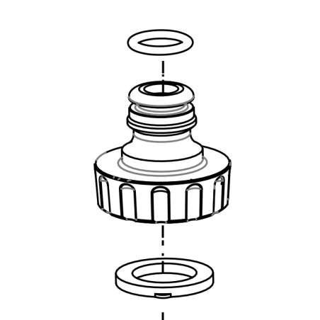 Nez de robinet 3/4 "