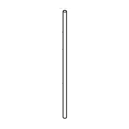 Tube aluminium droit longueur 295 mm