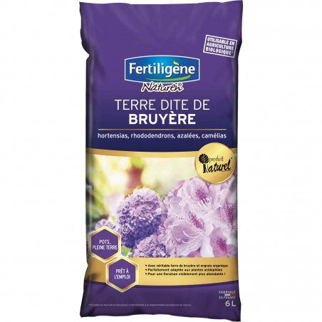 Terre dite de bruyère - Sac de 6L - FERTILIGENE