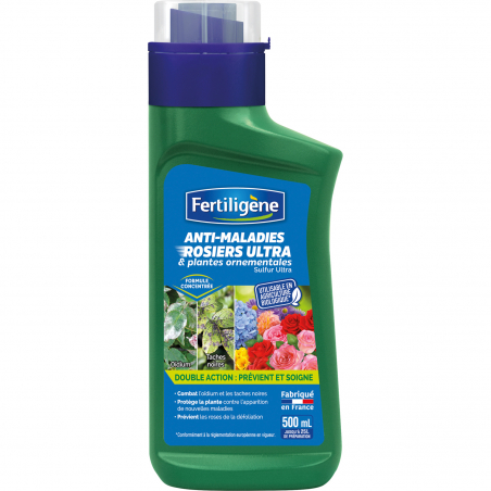 Anti-maladies rosiers ultra - Bouteille de 500ML - FERTILIGENE