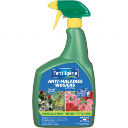 Anti-oïdium rosiers - Pulvérisateur de 800ML - FERTILIGENE