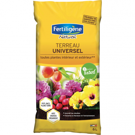 Terreau universel - Sac de 6L - FERTILIGENE