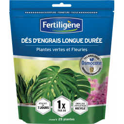 Engrais longue duréee plantes vertes et fleuries - Doypack de 700G - FERTILIGENE