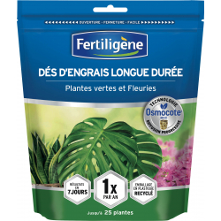 Engrais longue duréee plantes vertes et fleuries - Doypack de 700G - FERTILIGENE