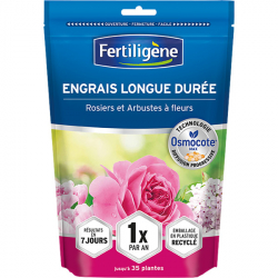 Engrais longue durée rosiers arbustes à fleurs - Doypack de 700G - FERTILIGENE